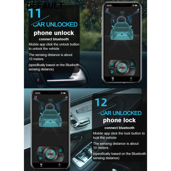 Remote Starter and Car Alarm Smart App Start Stop Electronics