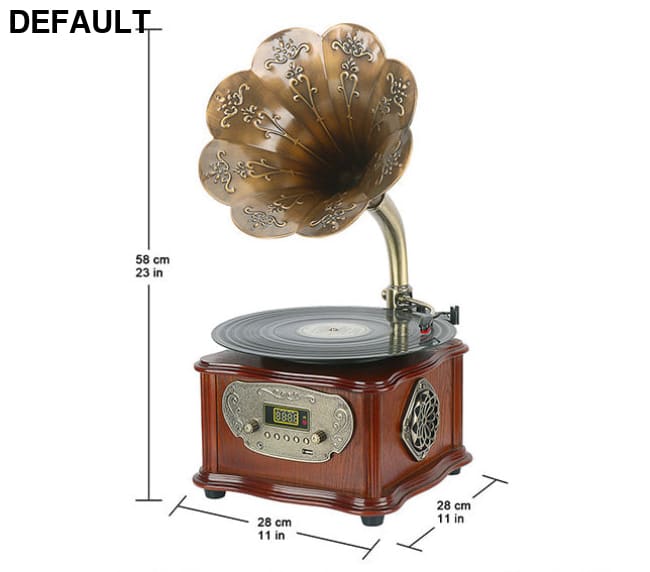 Retro Petunia Vinyl Record Player Phonograph Bluetooth Audio Home Receivers Receiver Turntables & Players