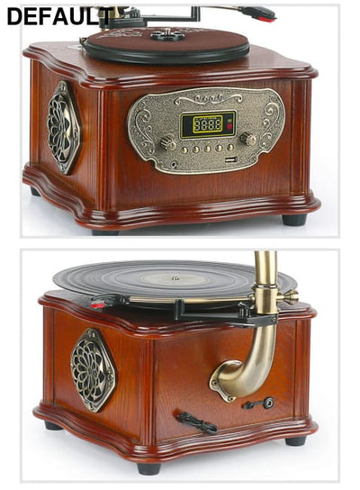 Retro Petunia Vinyl Record Player Phonograph Bluetooth Audio Home Receivers Receiver Turntables & Players