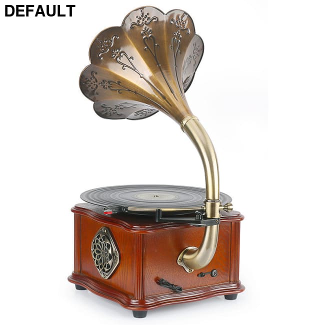 Retro Petunia Vinyl Record Player Phonograph Bluetooth Audio Home Receivers Receiver Turntables & Players