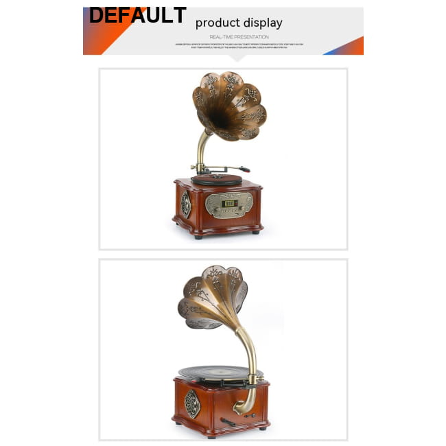 Retro Petunia Vinyl Record Player Phonograph Home Theater Systems Turntables & Players