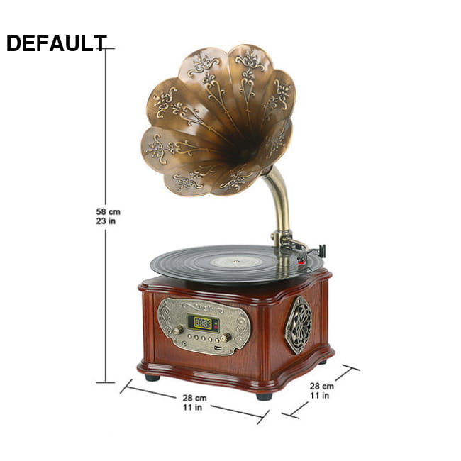 Retro Petunia Vinyl Record Player Phonograph Home Theater Systems Turntables & Players