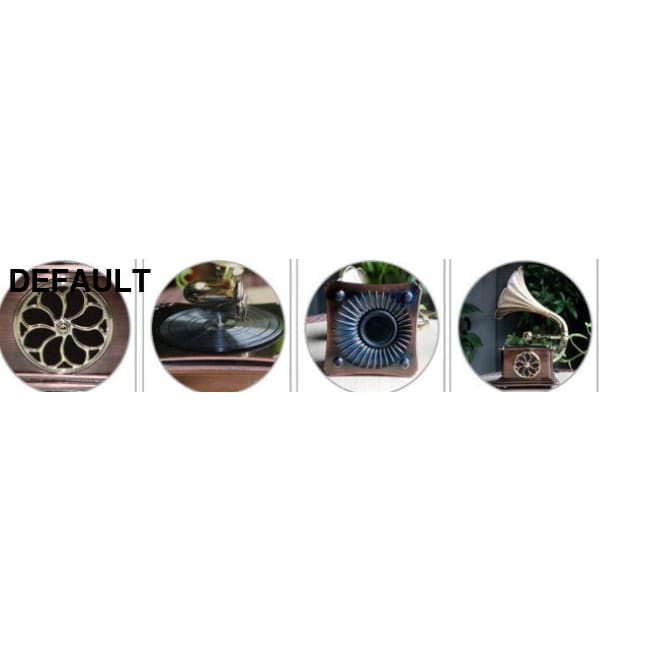 Retro Phonograph Bluetooth Speaker Creative Gift Home Audio Small Ornaments Vinyl Record Player Wholesale Bronze