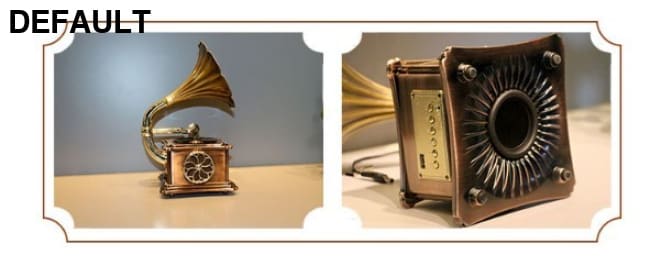 Retro Phonograph Bluetooth Speaker Creative Gift Home Audio Small Ornaments Vinyl Record Player Wholesale Bronze