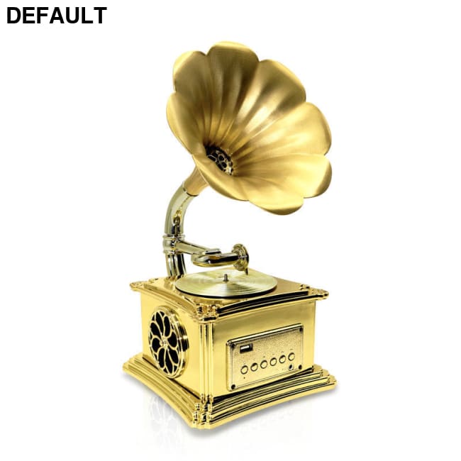 Retro Phonograph Bluetooth Speaker Creative Gift Home Audio Small Ornaments Vinyl Record Player Wholesale Bronze