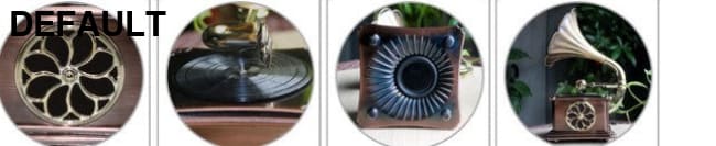 Retro Phonograph Bluetooth Speaker Creative Gift Home Audio Small Ornaments Vinyl Record Player Wholesale Bronze