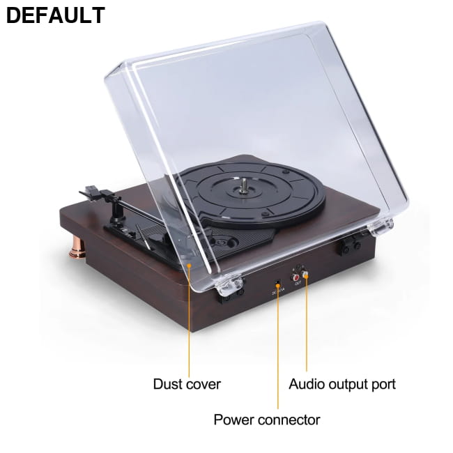 Retro Vinyl Record Player with Dustproof US Plug Home Theater Systems Turntables & Players