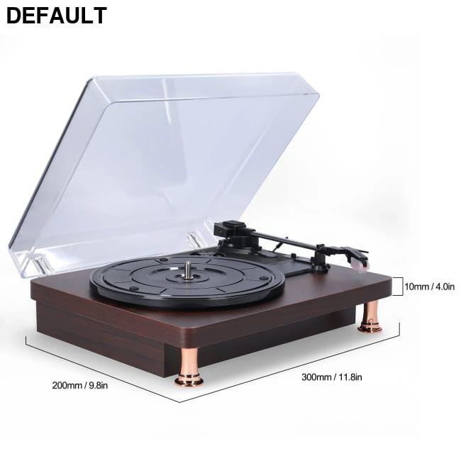 Retro Vinyl Record Player with Dustproof US Plug Home Theater Systems Turntables & Players