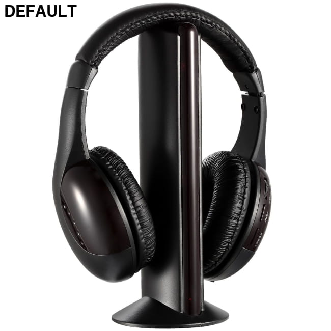 RF headphones with transmitter Black / US Wireless Headsets