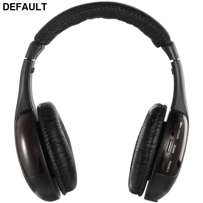 RF headphones with transmitter Black / US Wireless Headsets
