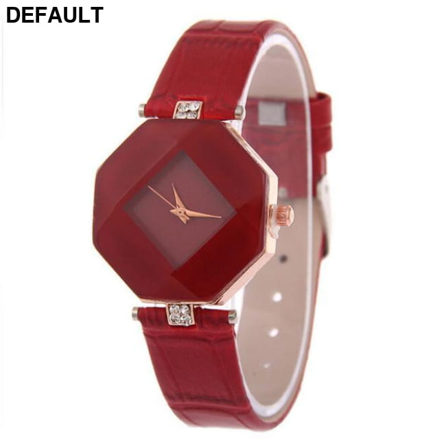 Rhinestone Dress Watch Red Women Watches