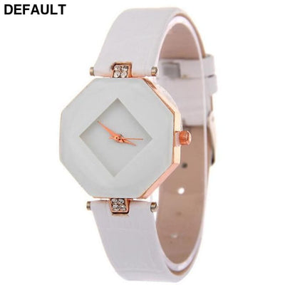 Rhinestone Dress Watch White Women Watches