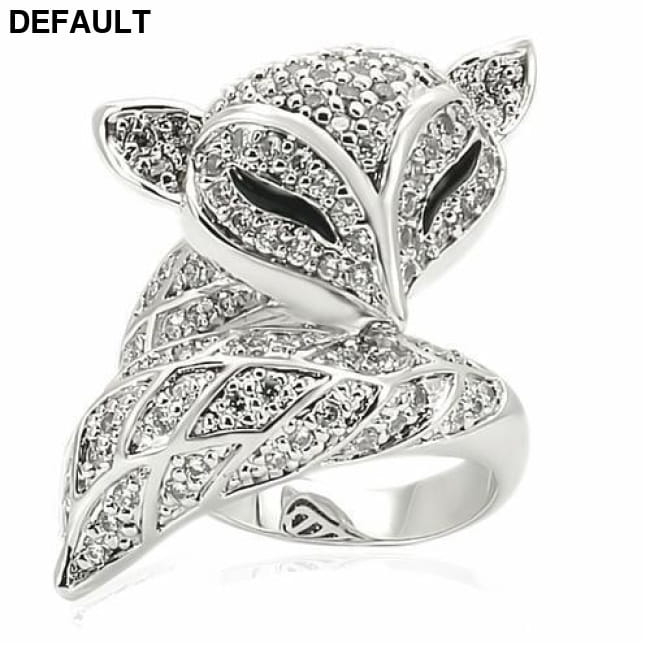 Rhodium Brass Ring with AAA CZ Sterling Silver Rings
