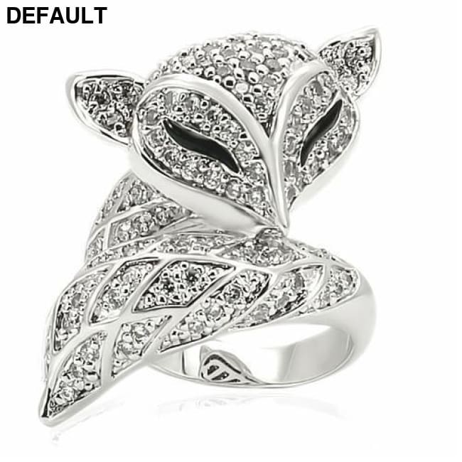 Rhodium Brass Ring with AAA CZ Sterling Silver Rings