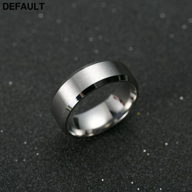 Ring Men Titanium Black Rings