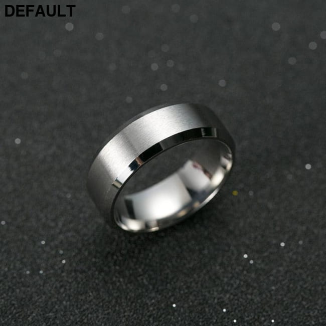 Ring Men Titanium Black Rings