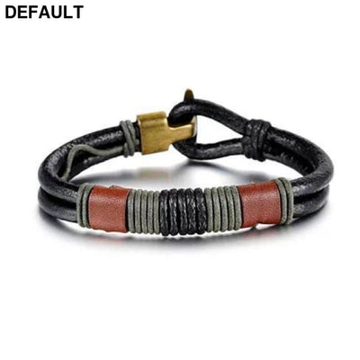 RODEO Olive Genuine Leather Bracelet Men Bracelets