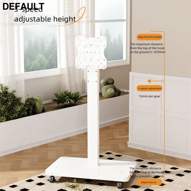 Rolling TV Stand for 10-43 Inch TVs PC Portable Mobile Cart on Wheels Universal Floor Stands with Swivel Mount Fit