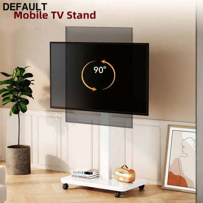 Rolling TV Stand for 10-43 Inch TVs PC Portable Mobile Cart on Wheels Universal Floor Stands with Swivel Mount Fit