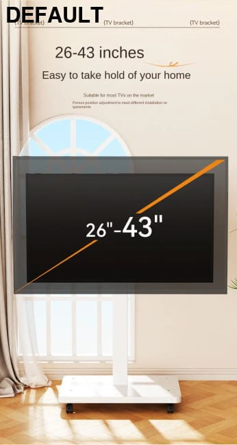 Rolling TV Stand for 10-43 Inch TVs PC Portable Mobile Cart on Wheels Universal Floor Stands with Swivel Mount Fit