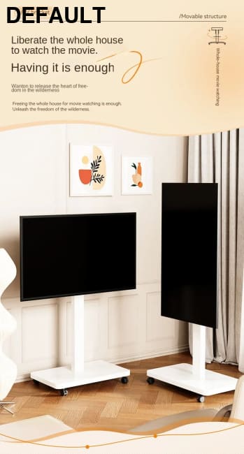 Rolling TV Stand for 10-43 Inch TVs PC Portable Mobile Cart on Wheels Universal Floor Stands with Swivel Mount Fit