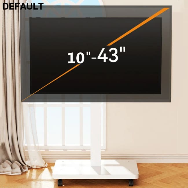 Rolling TV Stand for 10-43 Inch TVs PC Portable Mobile Cart on Wheels Universal Floor Stands with Swivel Mount Fit