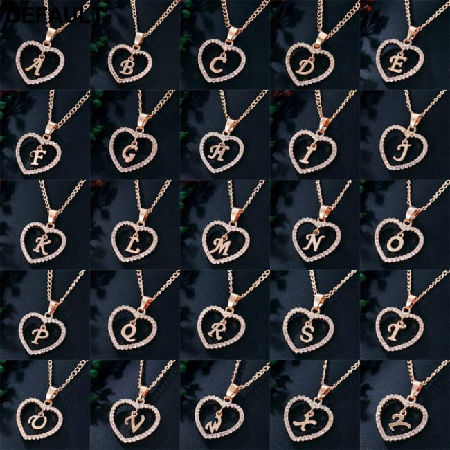 Romantic Love Pendant Necklace For Girls 2019 Women Sterling Silver Necklaces