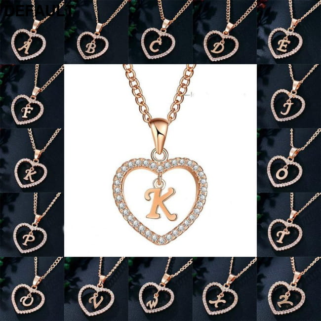 Romantic Love Pendant Necklace For Girls 2019 Women Sterling Silver Necklaces
