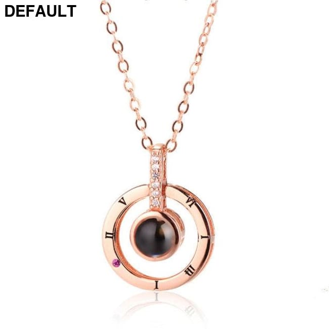 Romantic Projection Necklace for Weddings Rose gold / 40cm Sterling Silver Necklaces