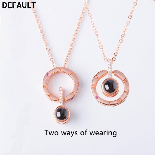 Romantic Projection Necklace for Weddings Sterling Silver Necklaces