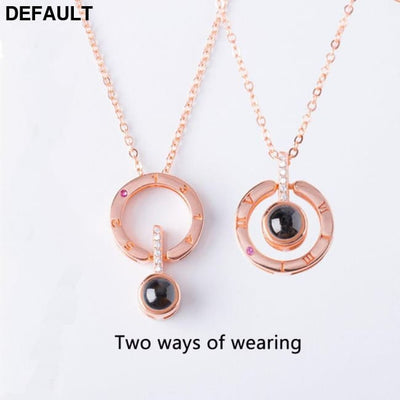 Romantic Projection Necklace for Weddings Sterling Silver Necklaces