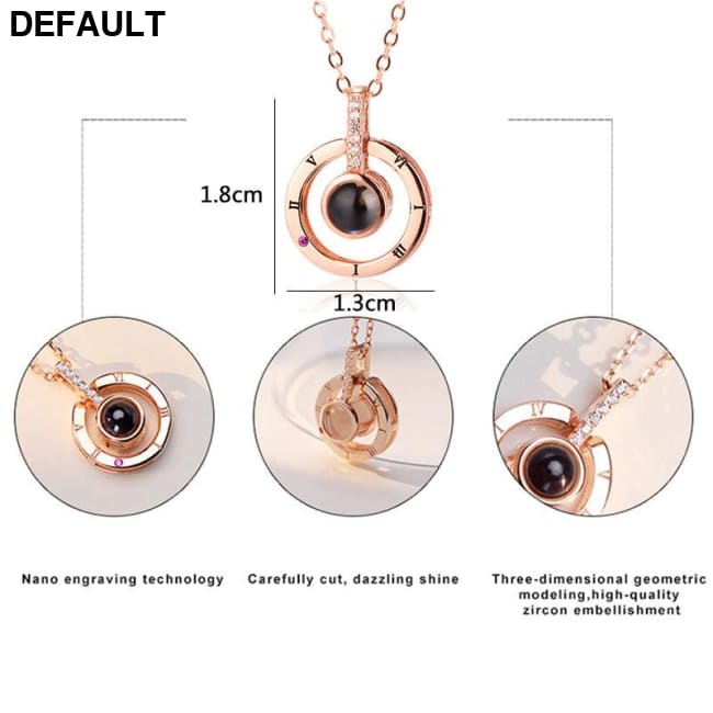 Romantic Projection Necklace for Weddings Sterling Silver Necklaces
