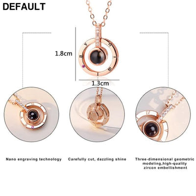 Romantic Projection Necklace for Weddings Sterling Silver Necklaces