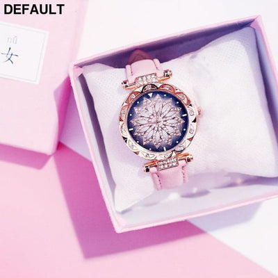 Rose Gold Diamond Watch Pink Women Watches