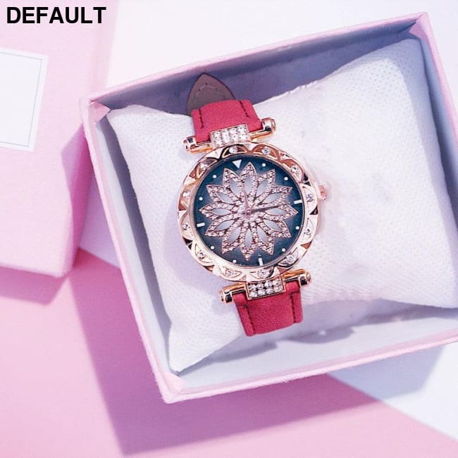 Rose Gold Diamond Watch Red Women Watches