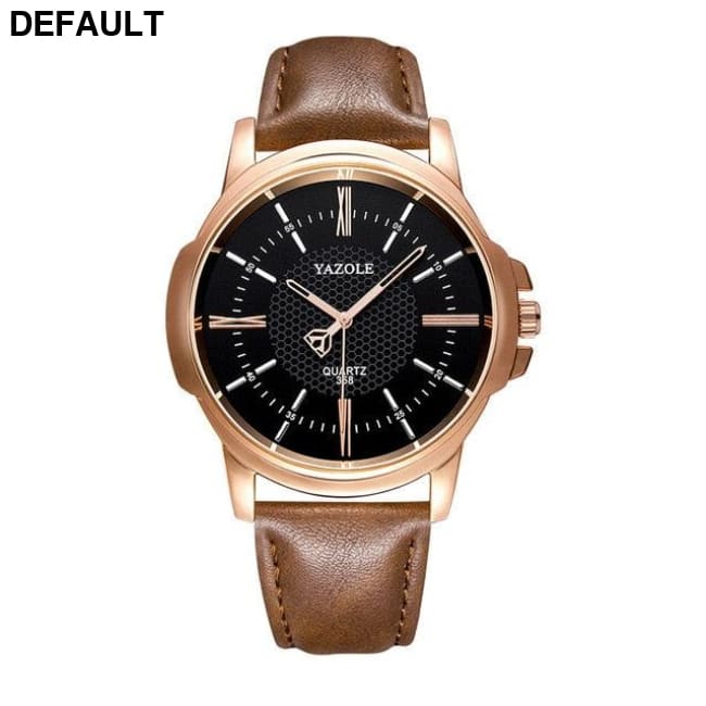 Rose Gold Watch dark brown black Men Quartz Watches Best Selling Products