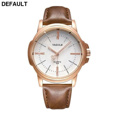 Rose Gold Watch dark brown white Men Quartz Watches Best Selling Products