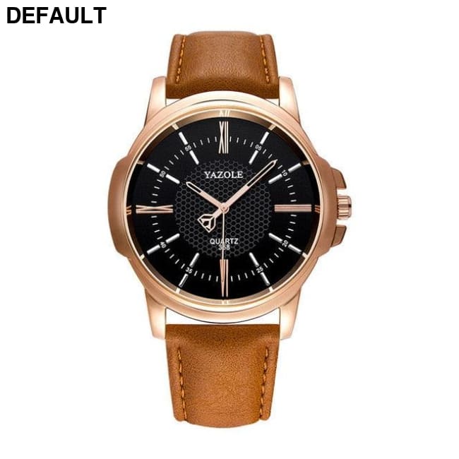 Rose Gold Watch light brown black Men Quartz Watches Best Selling Products