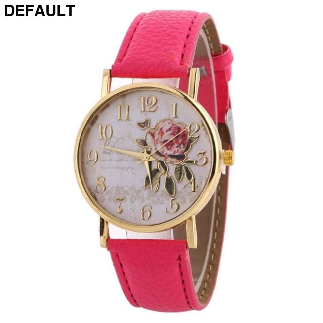 Rose Pattern Women’s Watch 9191 rose Women Watches