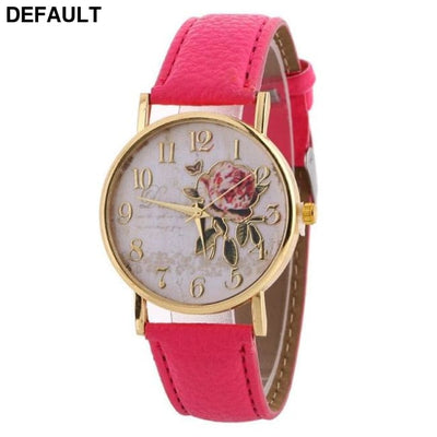 Rose Pattern Women’s Watch 9191 rose Women Watches