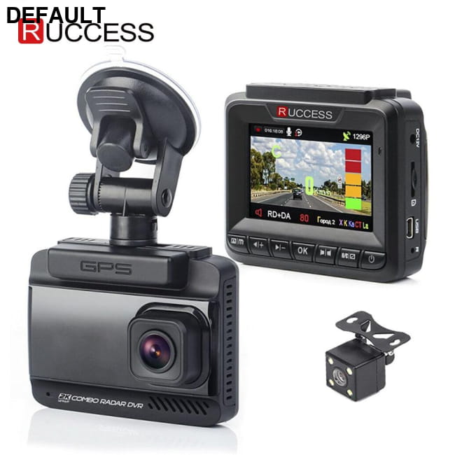Ruccess 3 in 1 Car Radar Detector DVR Built-in GPS Speed Detectors