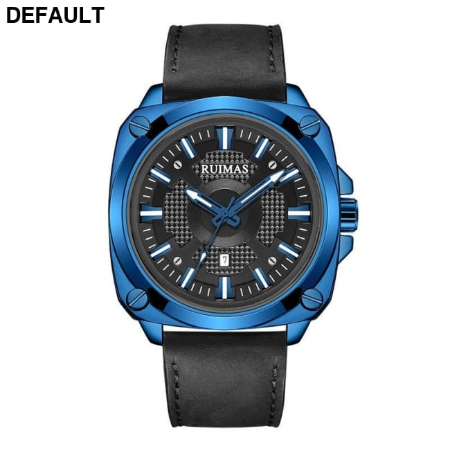 RUIMAS Men’s Quartz Watch - Leather Strap BU-OPP BAG Men Watches - Best Selling Products