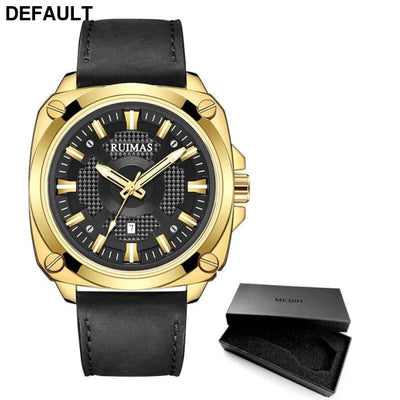 RUIMAS Men’s Quartz Watch - Leather Strap GD-BOX Men Watches - Best Selling Products