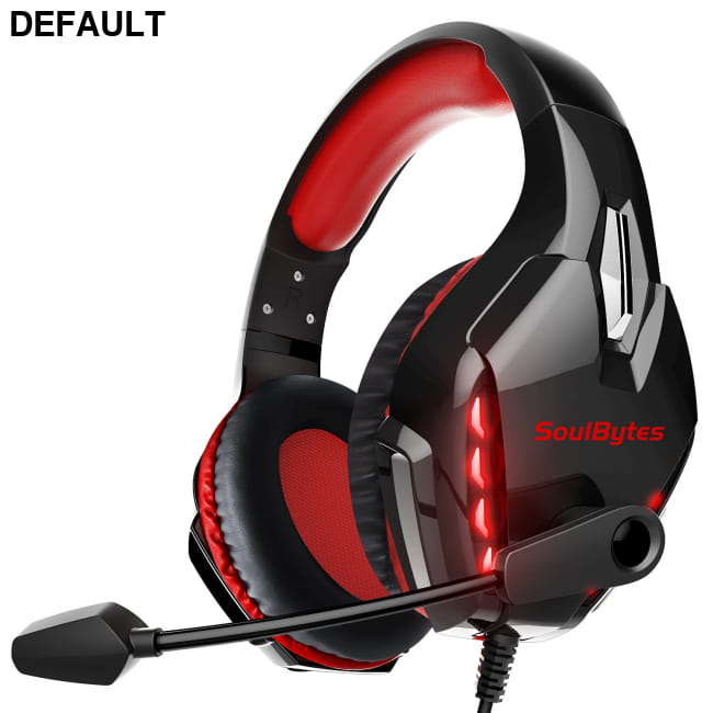 S11 Head mounted Gaming Chicken Earphones Wired Control Black Red Headphones