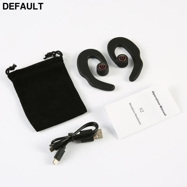 S2 Bluetooth Headphone Wireless Headset Bone Conduction Hook Earphone Sports earpiece With Mic for phone Music Double