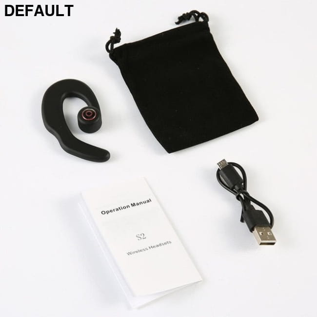 S2 Bluetooth Headphone Wireless Headset Bone Conduction Single Black Mini Earphones Electronics