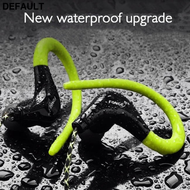 S760 Wired In-ear Waterproof Earphones Ear Hook Earbuds Green Headsets