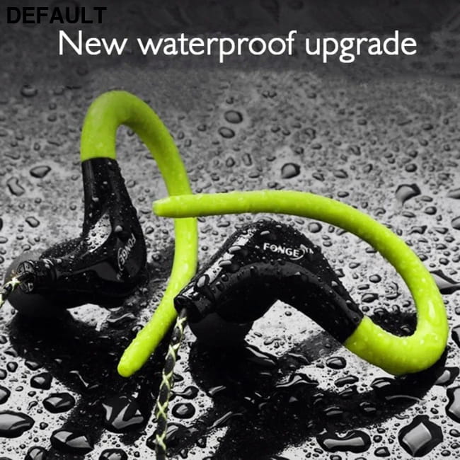 S760 Wired In-ear Waterproof Earphones Ear Hook Earbuds Green Headsets