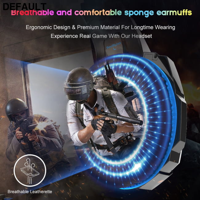 S9 Head mounted Esports Gaming Earphones Wired Luminous Headphones In-Ear