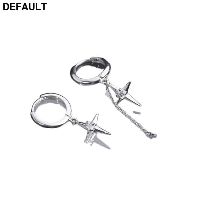 S925 Silver Advanced Sense Trend Individuality Men’s Ruffian Handsome Small Crowd Design Earrings Men